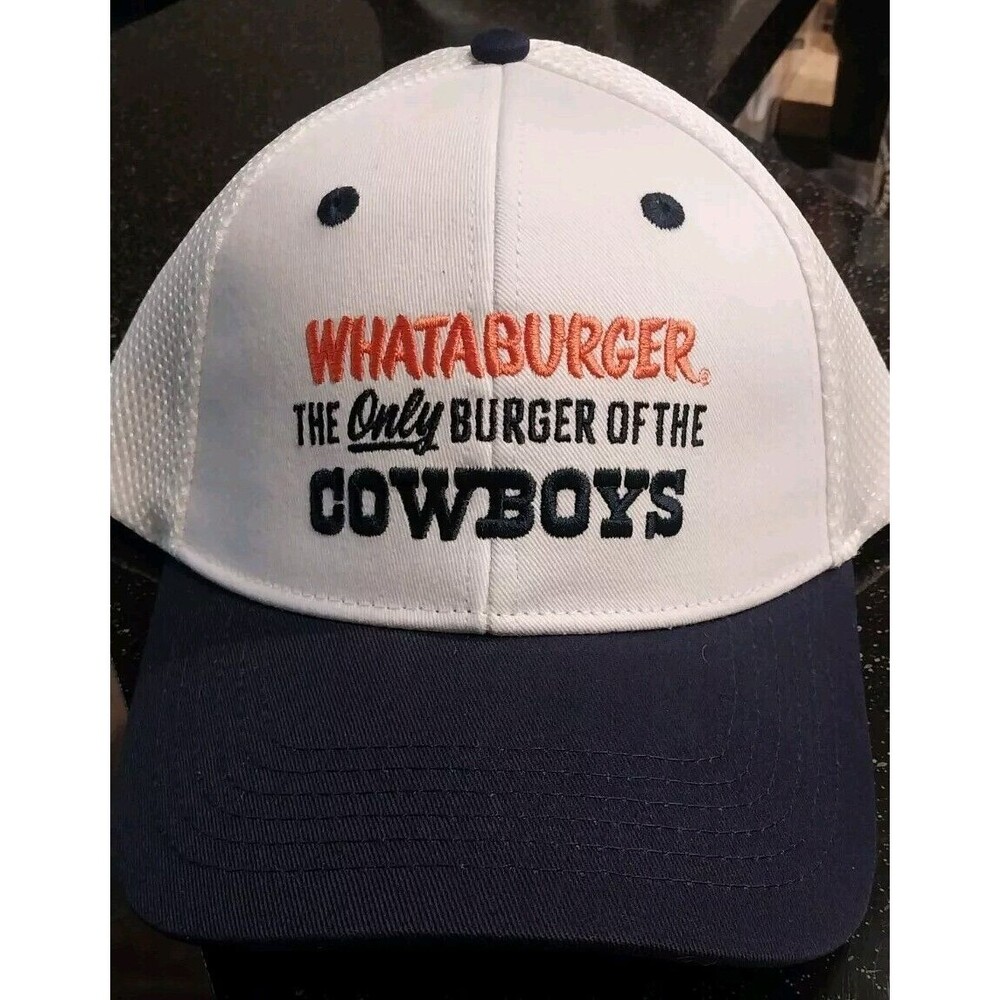 NEW Whataburger Dallas Cowboys Baseball Hat 2024 Blue and White